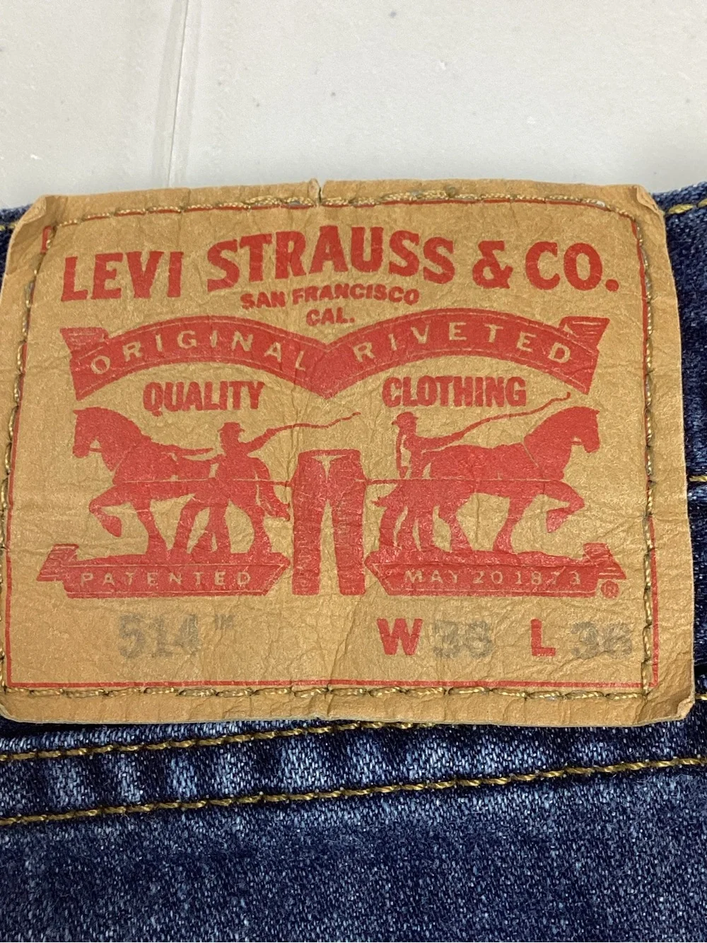 Levi’s Men’s 514 Straight Fit Jeans 36 X 36 Medium Wash